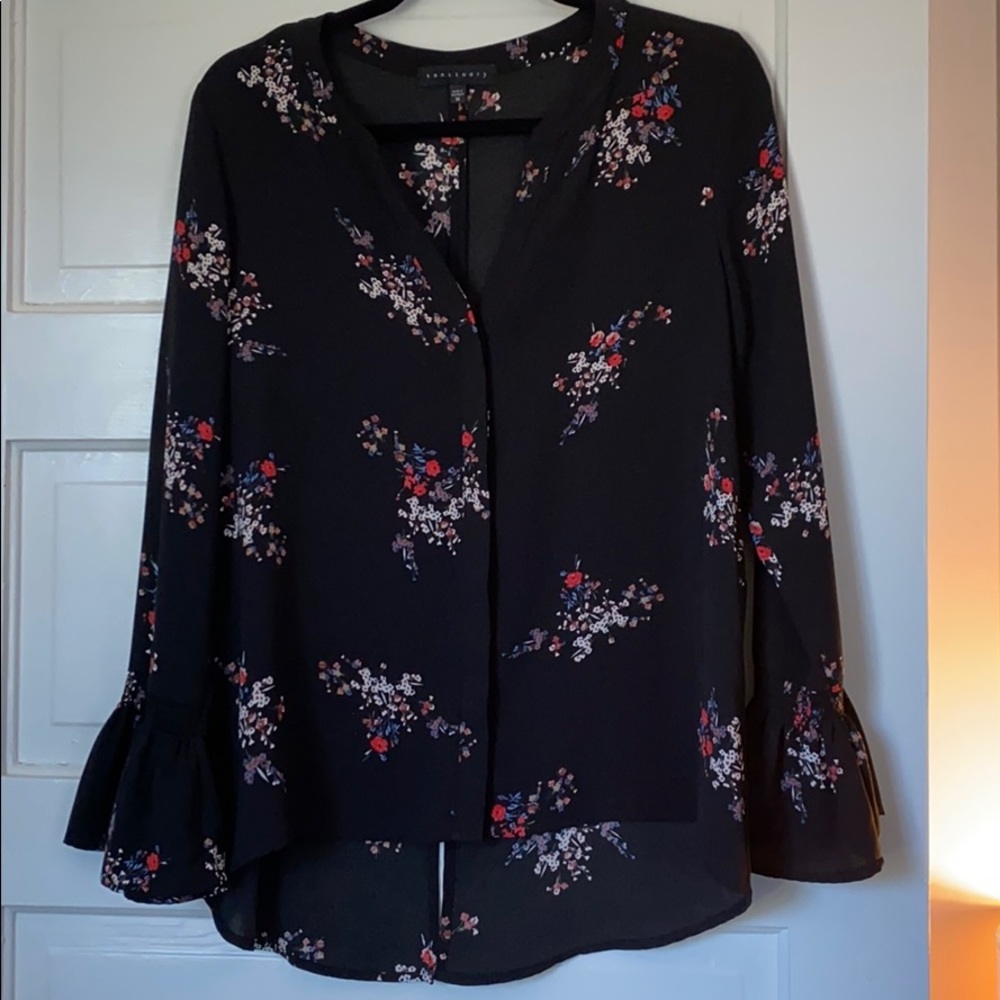 Sanctuary Long Sleeve Floral Blouse
